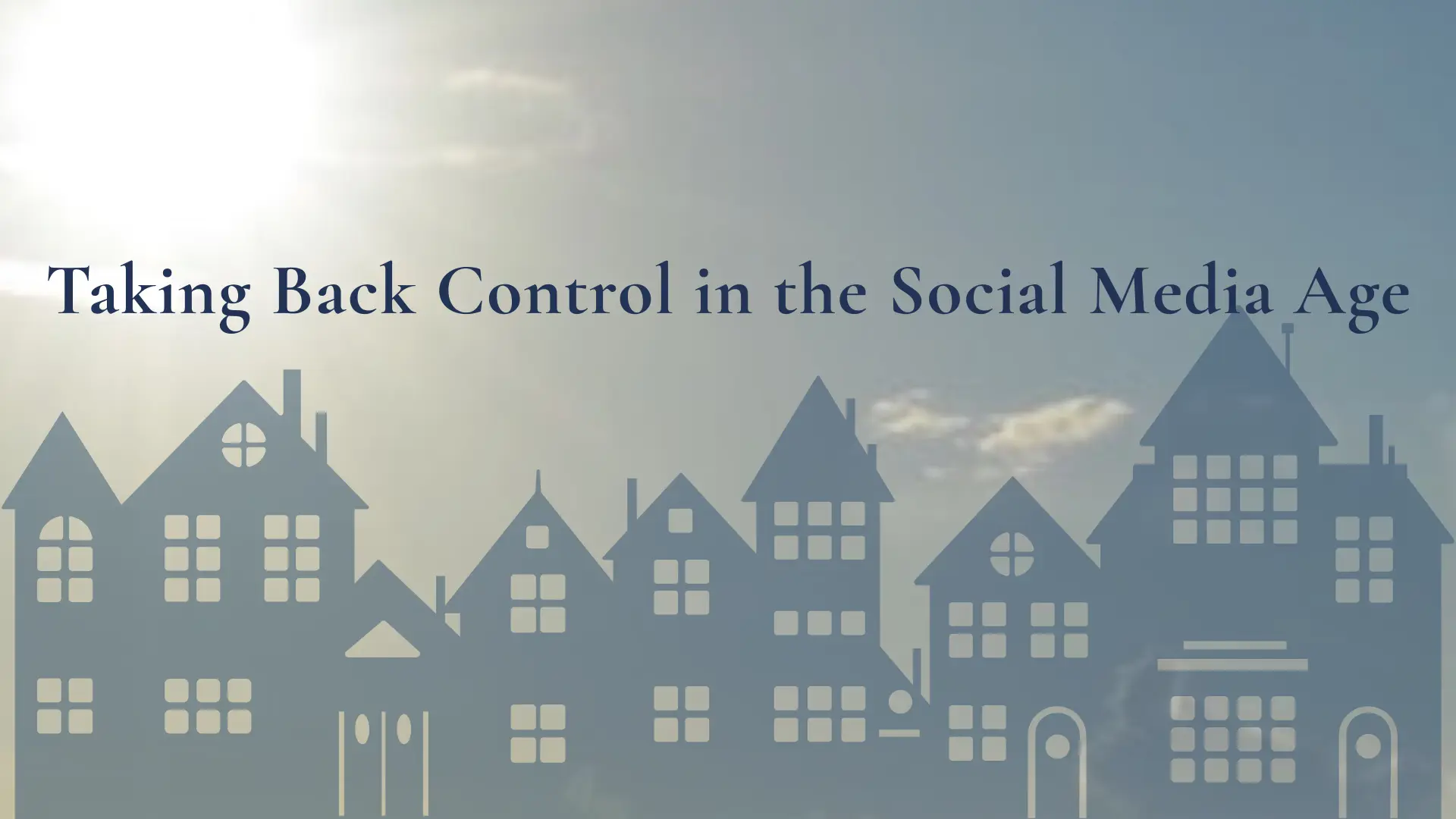 podcast cover for rays of light - taking back control in the social media age